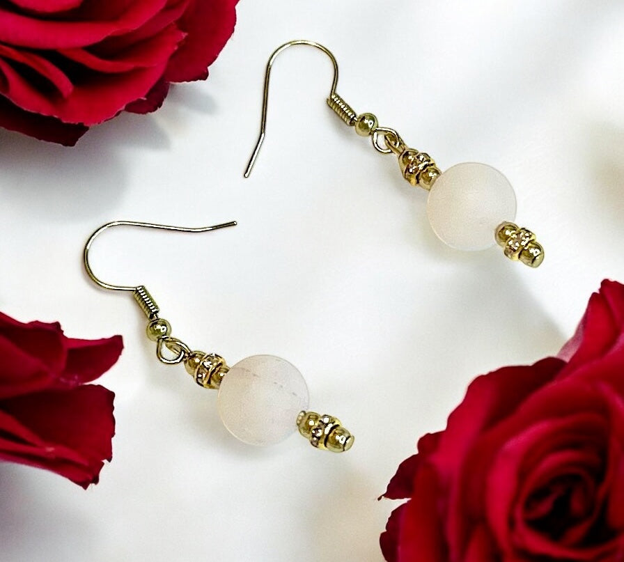 Frosted Elegance Earrings #114 image 0