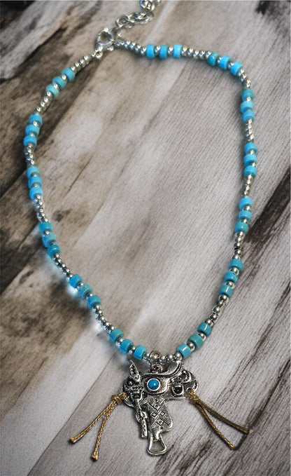 Blue Prairie Ride Necklace…#232 image 1