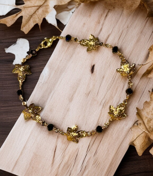 Golden Leaf Bracelet…#246 image 0