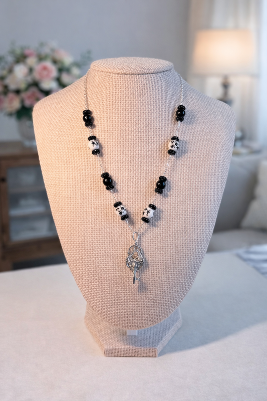 Vintage Key Charm Necklace