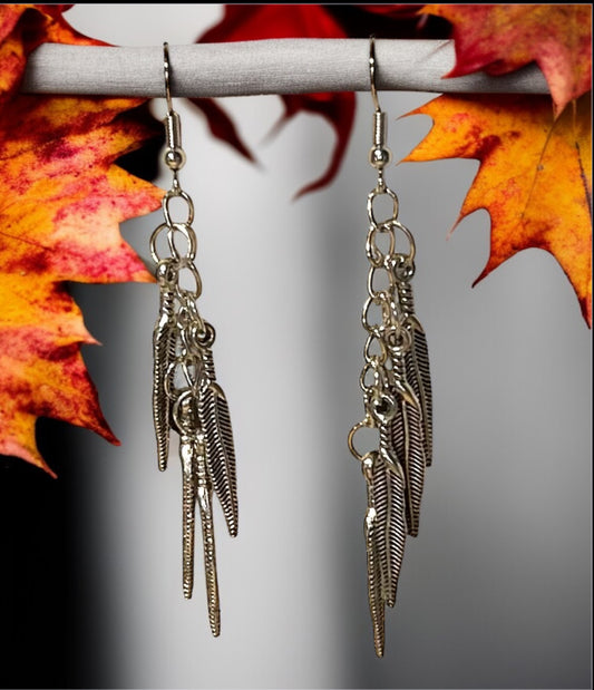 Silver Feather Earrings…#256 image 0