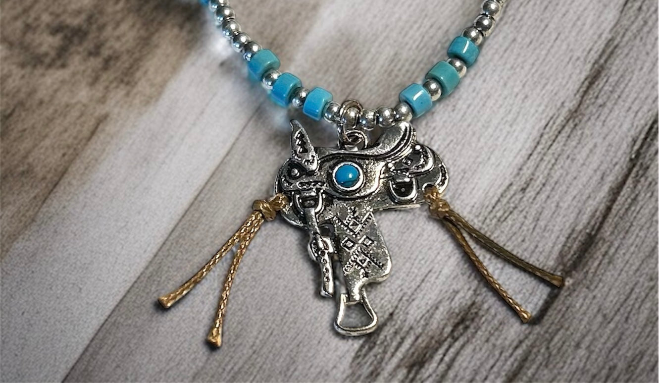 Blue Prairie Ride Necklace…#232 image 0