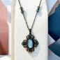 Moonstone Victorian Bloom Necklace image 0