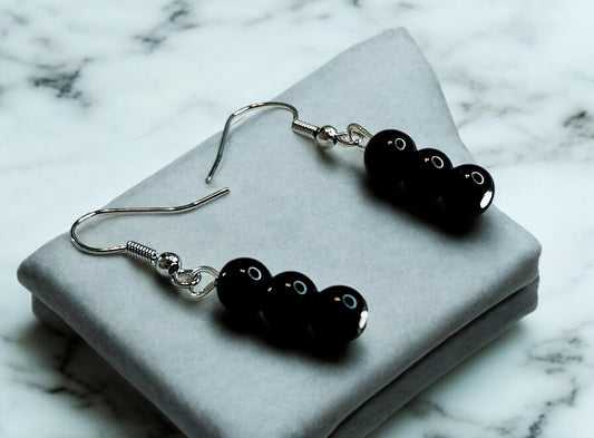 Black pearl earrings   #56 image 0