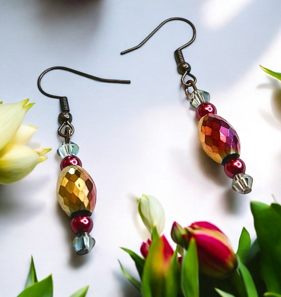 Rosé Radiance Earrings   #128 image 0