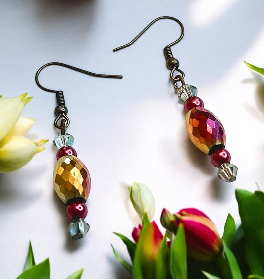 Rosé Radiance Earrings   #128 image 0