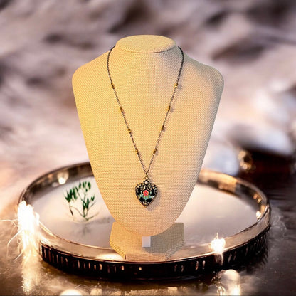 Old World Heart Necklace image 2