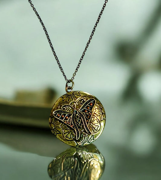 Butterfly Secrets Locket   #123 image 0