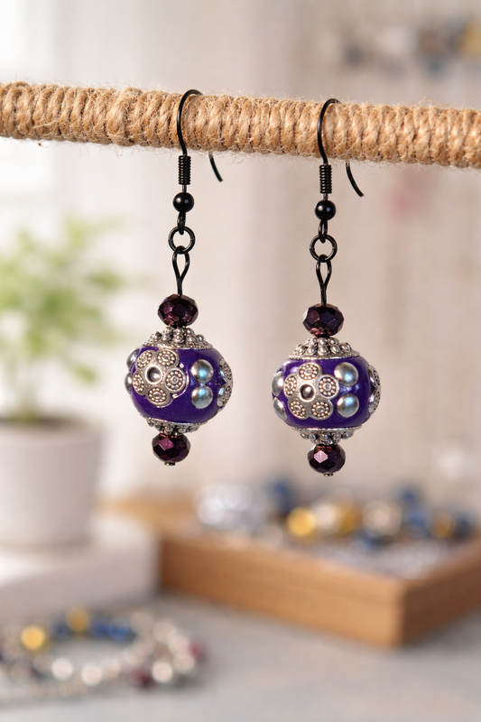 Royal Violet Earrings