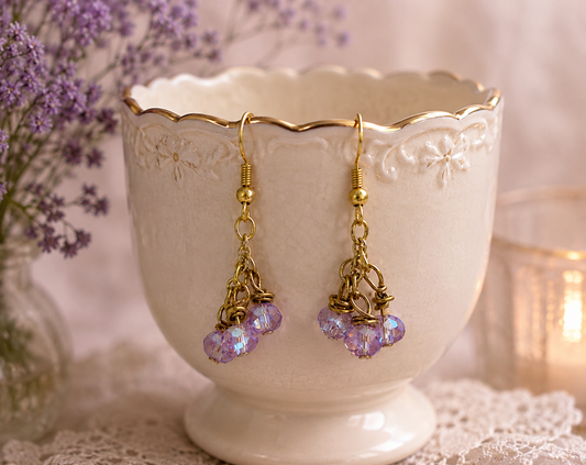 Lilac Sparkle Earrings