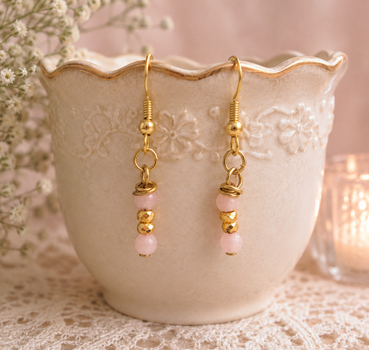Rosy Elegance Earrings