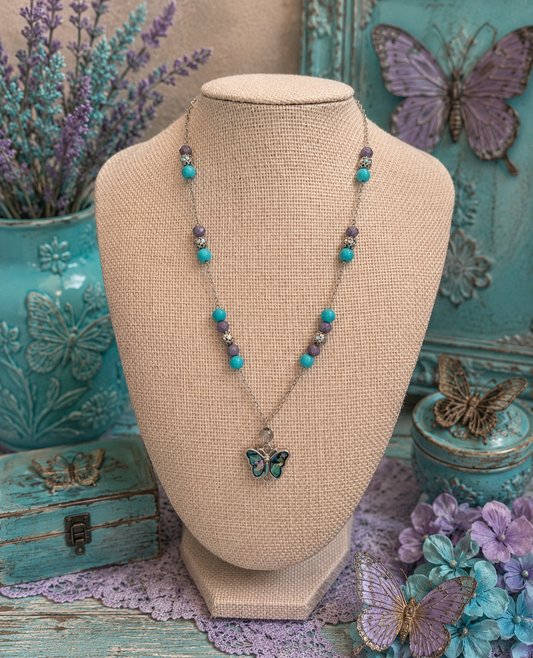 Lilac Wings Necklace