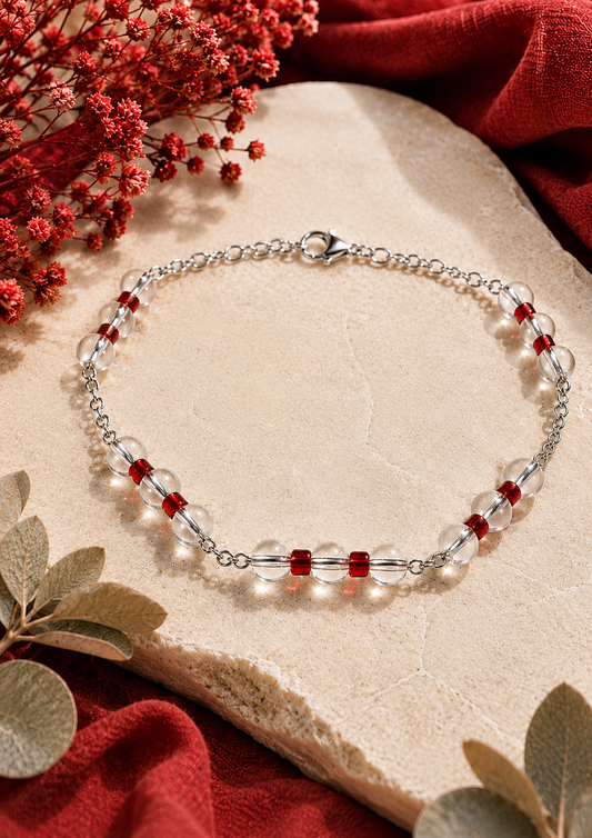 Ruby Love Anklet