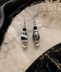Midnight Marble Earrings