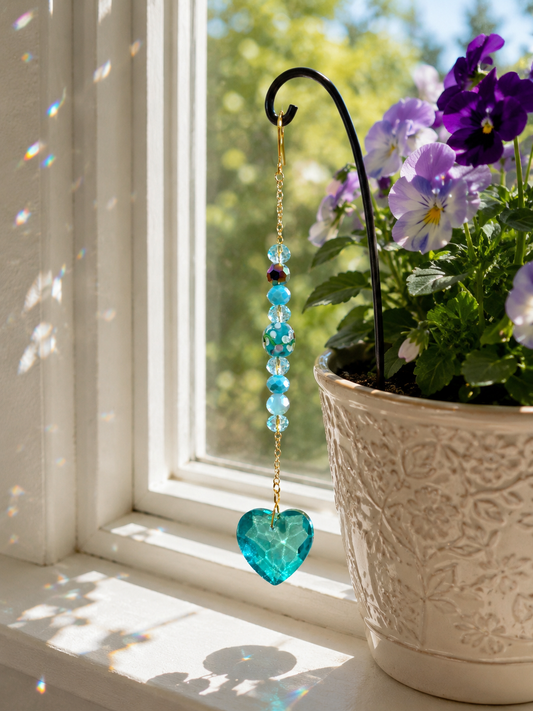 Garden Dream Heart Suncatcher