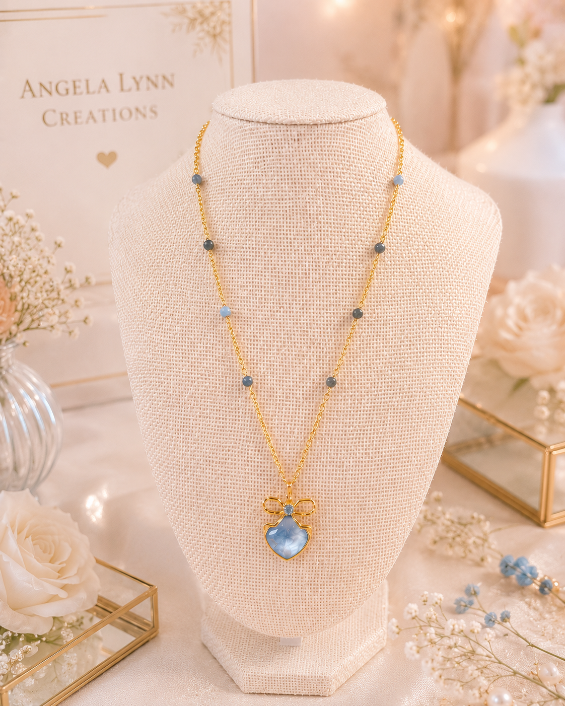 Bluebell Bow Necklace
