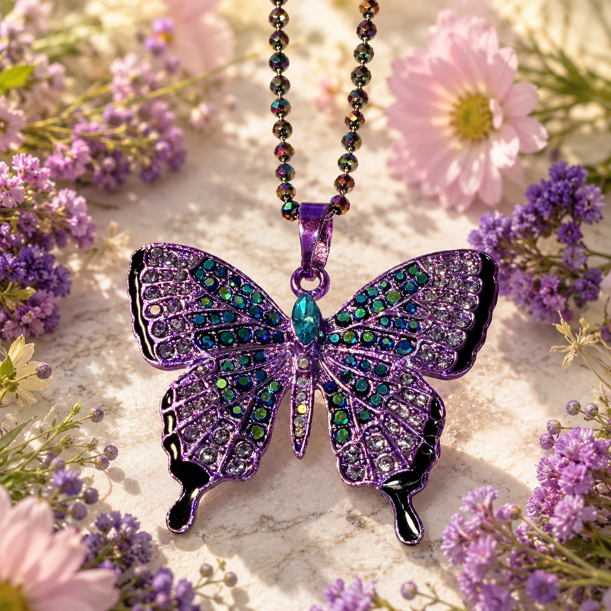 Shimmering Wings Necklace