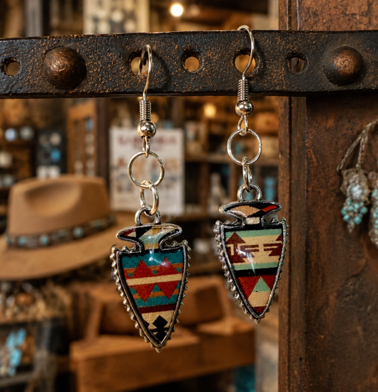 Painted Arrow Earrings