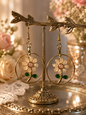 Golden Daisy Hoop Earrings