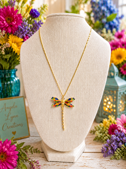 Dancing Dragonfly Necklace