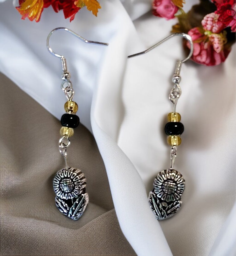 Golden Bloom Drop Earrings…#191 image 0